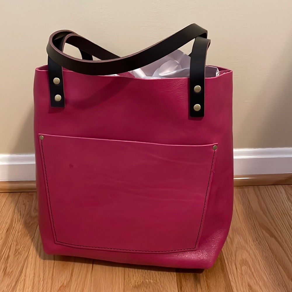 Portland Leather Goods Hibiscus Medium Classic Tote 🌺